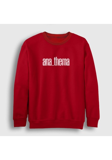 Presmono Unisex New Anathema Sweatshirt Kırmızı