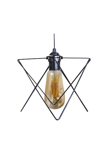 Bade Tekli Avize Siyah