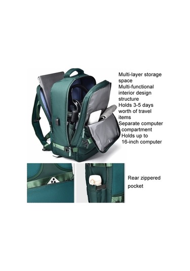 Novahub B692 Omuz Çantası, İş Seyahati Bilgisayar Sırt Çantası, Siyah Yeni Tasarım Siyah