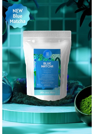 Mim And More Blue Matcha Mavi Spirulina Superfood Matcha Tozu 50 G