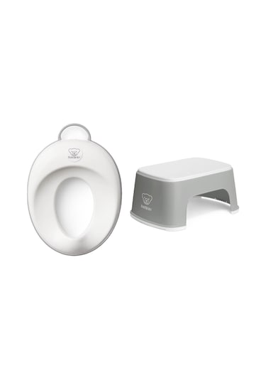 BabyBjörn Klozet Adaptörü & Safe Step Banyo Basamağı / Grey White