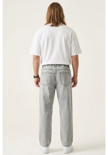 Bigdart Erkek Rahat Kesim Baggy Jean Pantolon 30075 - Taş