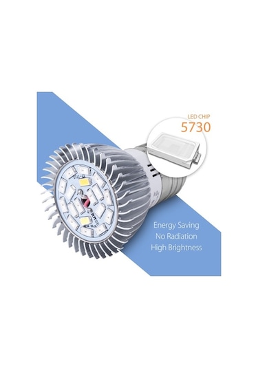 Tongxida 2 Adet Led Bitki Büyüme Lambası, E27 28 Boncuk, Tam Spektrum Kupa Işığı Diğer