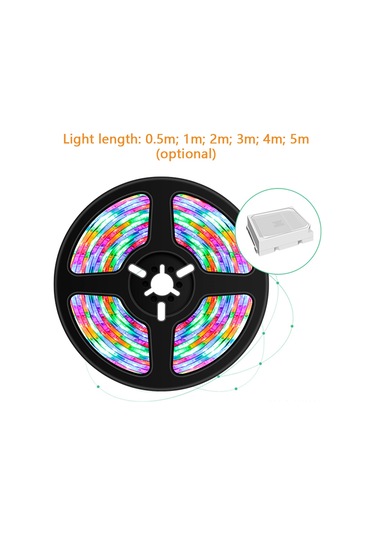 Kosona 0.5m Usb Rgb Renkli Led Işık Şeridi, 16 Renk Ve 4 Mod, Uzaktan Kumanda Pil Yok , Su Geçirmez Değil