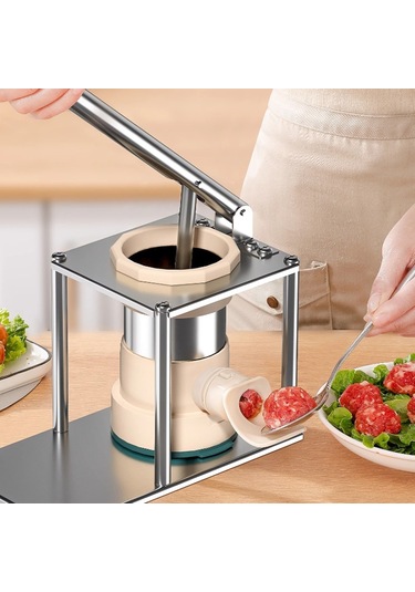 Sones Kol Presli Sosis Yapıcı Dikey Hızlı Manuel Sosis Doldurma Aleti 5 Nozullu Diğer