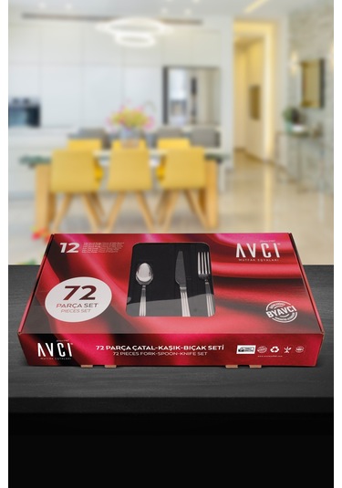 Yakamoz 72 Parça Çatal Kaşık Bıçak Takımı