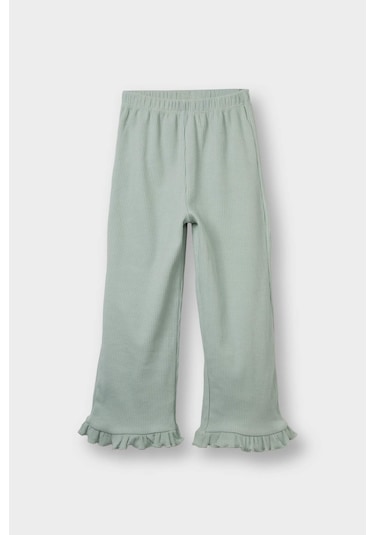 Defacto Kız Bebek 2li Takım Büyük Yaka Sweatshirt Eşofman Altı F6299a525wngn1123 Yeşil