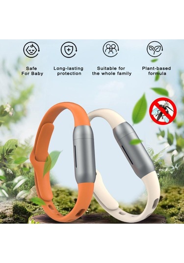 Silikon Sivrisinek Kovucu Bilezik Açık Sivrisinek Kovucu Yetişkin Çocuklar İçin Bej