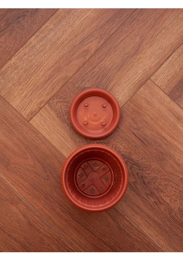 Grhome Otomatik Sulama Ve Altlık İle Saksı Plastik Çiçek Saksısı Seti 245365373