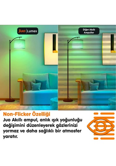 Juo Lumex Akıllı Ampul 9W Led Rgb Wifi & Bluetooth