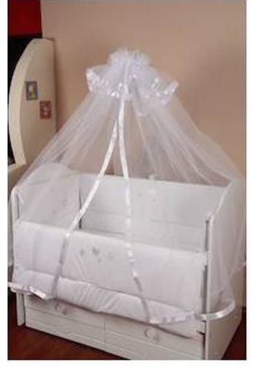 Hugoy Bebek beşik cibinliği ve demiri, cibinlik, tül ve demir