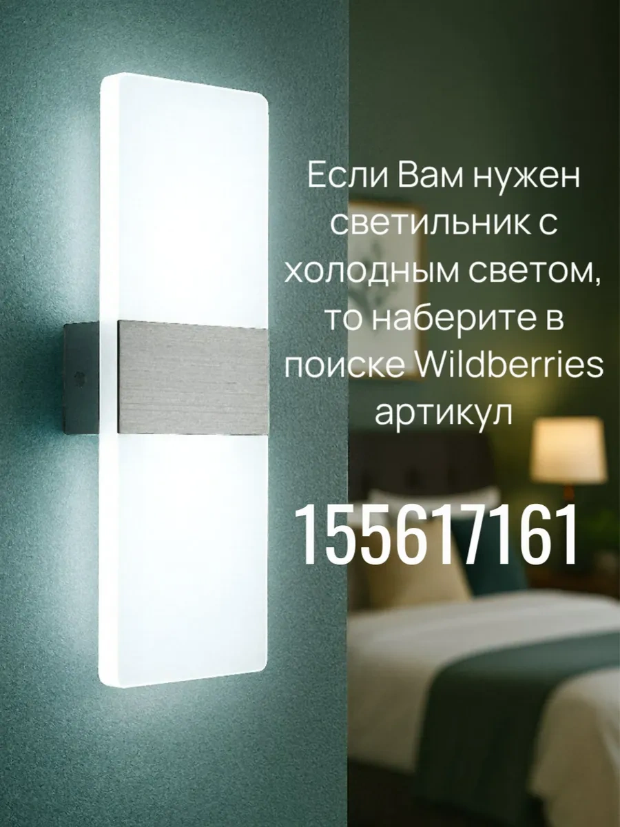 Lubimyj Svet Anahtarlı Duvar Tipi Led Lamba 155617245 Gri