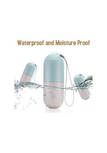 Qingmipy Haftalık İlaç Organizatörü - 7 Günlük Su Geçirmez Taşınabilir İlaç Kutusu Beyaz