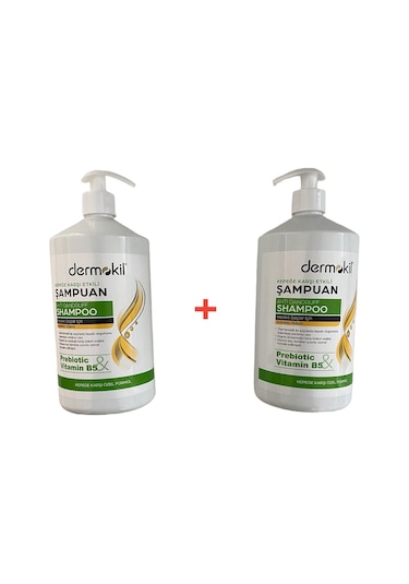 Dermokil Prebiotic & Vitamin B5 Kepeğe Karşı Etkili Şampuan 2 x 1 L