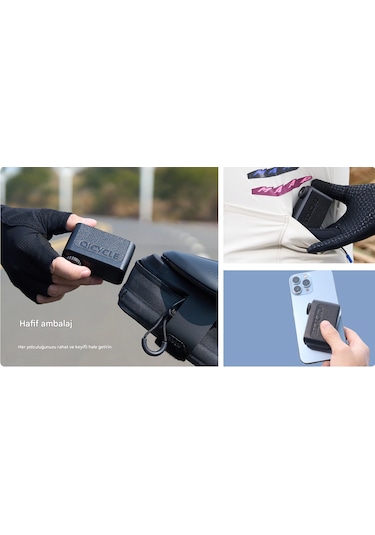 Qicycle Nano Elektrikli Bisiklet Lastik Şişirme Pompası 128gr