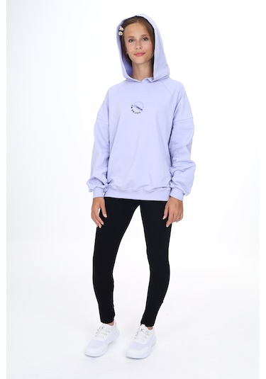 Toontoy Kız Çocuk Baskılı Taytlı Takım Koyu Mavi