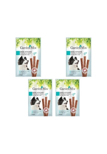Garden Mix Somonlu Köpek Stick Ödül 4'lü 3 x 11 G