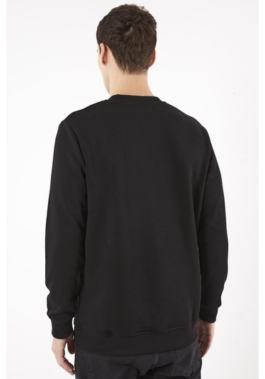 The Colour Siyah O-yaka Sweatshırt Siyah