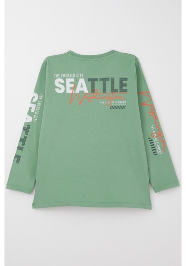 Breeze Erkek Çocuk Uzun Kollu Tişört Renkli Yazı Baskılı 6-12 Yaş, Mint Yeşili Mint Yeşili Breeze Erkek Çocuk Uzun Kollu Tişört Renkli Yazı Baskılı 6-12 Yaş, Mint Yeşili Mint Yeşili