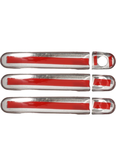 Volkswagen Transporter T6 Uyumlu 2015-2023 Krom Kapı Kolu 3 Kapı Paslanmaz  Çelik