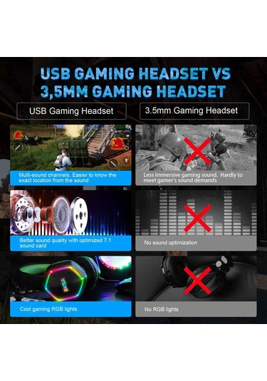 Eksa E1000 Rgb Kulak Üstü Oyuncu Kulaklık