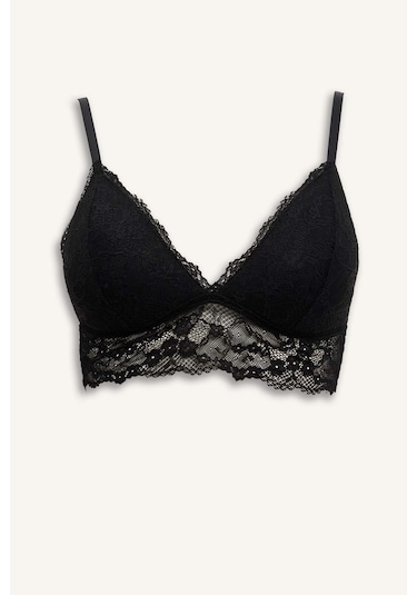 Defacto Pedli Dantelli Bralet Fall İn Love D7843ax25wnbk27 Siyah