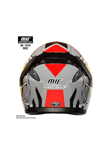 Mts M-910 Bee Kapalı Motosiklet Kaskı Gri