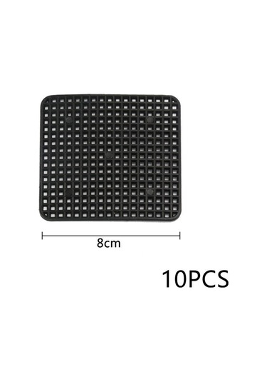 8cm 10pc-5/10pcs Saksı Delik Örgü Pedi Kare Bonsai Saksısı Alt Izgara Mat Saksı Filtre Ekranı Drenaj Netleştirme Bahçe Malzemeleri