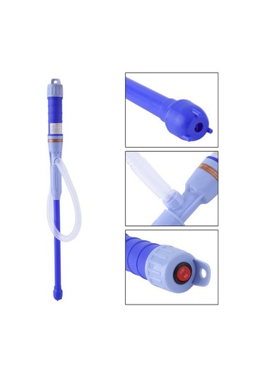 Youmex Mavi El Tipi Elektrikli Sıvı Pompası - Akvaryum Su Değiştirici, Ev/garaj Kullanıma Uygun, Pil Dahil Değil