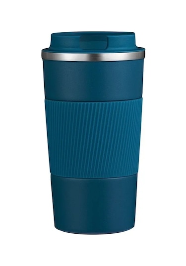 Lixiaqu01 510 Ml Paslanmaz Çelik Kahve Fincanı Araba Termos Mavi