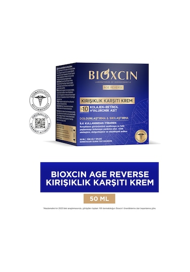 Age Reverse Kırışıklık Karşıtı Krem 50 ml - %10 Retinol, Kafein, Dolgunluk, Sıkılık