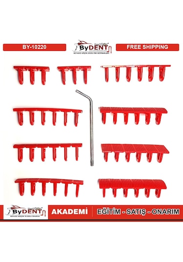 Pdr Boyasız Göçük Düzeltme Plastiği Öpücük 6 Lı Set 10 Parça