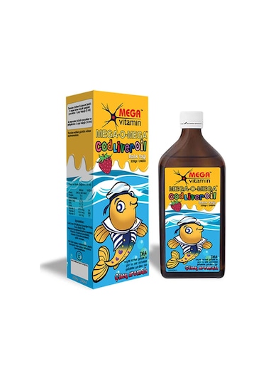 Mega Vitamin Mega-O-Mega Sıvı Saf Omega3 Balık Yağı 240 Ml