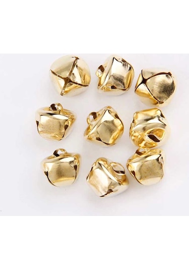 Metal Çıngırak Mini Zil / Gold 25 Adet Altın
