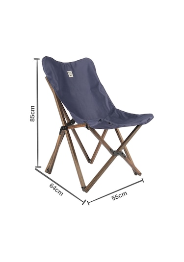 Bag The Joy Ahşap Masa Sandalye Seti Antrasit-lacivert-50 50 50cm Kahverengi - Lacivert