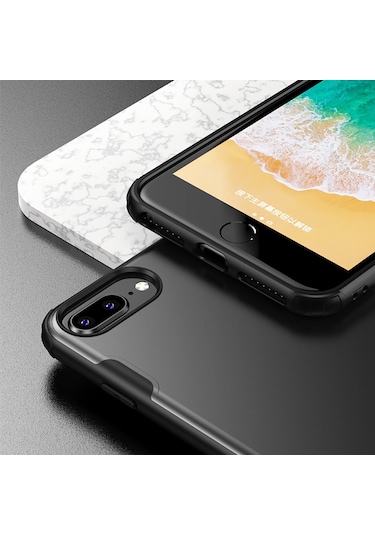 Apple Uyumlu iPhone Bikapak Elıt Mıst 7 8 Plus Opak Beyaz Kapak