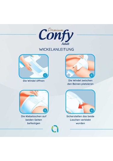 Confy Adult Yetişkin Bezi Extralarge 30 Adet X 3 Paket