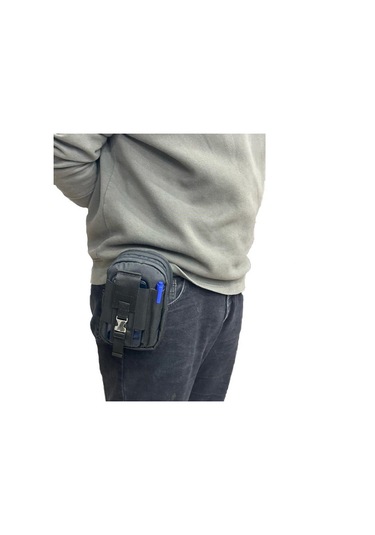 Taktikal Molle 610d Cordura Palaska Bel Çantası Siyah