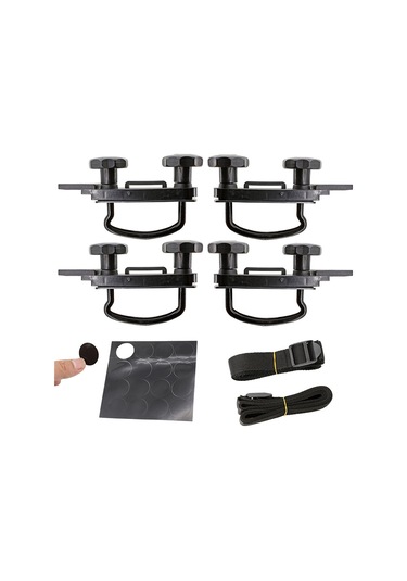 4 Adet Metal Araba U-cıvata Klipsleri Evrensel Tavan Kutusu Aksesuarları Kiti Kamyon U-cıvata Klipsleri,jwcwsq