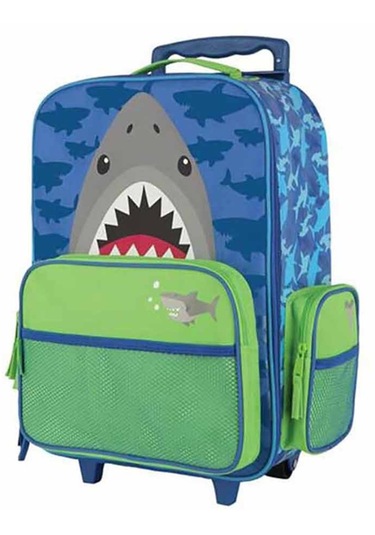 Stephen Joseph Çek Çekli Valiz Mavi Shark Mavi Çok Renkli