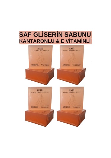 Hmd Bitkisel Kozmetik Kantaron & E Vitamini İçerikli Saf Gliserin Sabunu 4 x 100 G