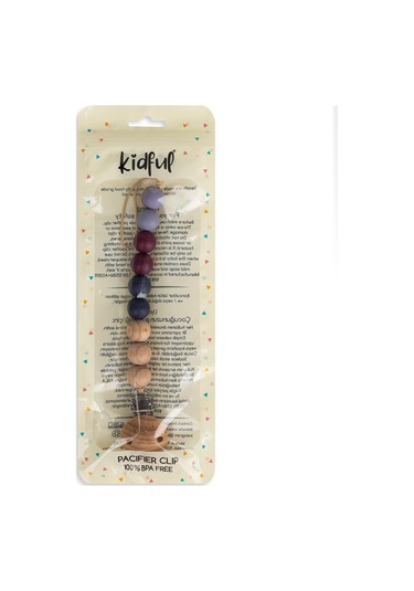 Kidful Boncuk Emzik Askısı - Plum