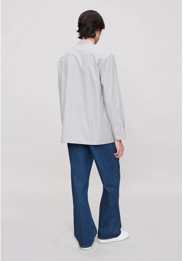 A.p.c Aaron Yüksek Bel Geniş Paça Lüks Japon Denim Pantolon Mavi