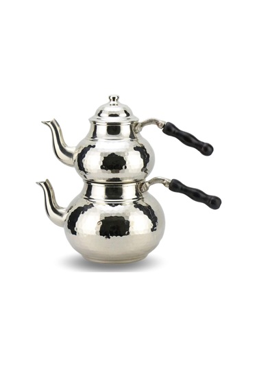 Dövme Ağır Bakır Çaydanlık Büyük Boy Çelik