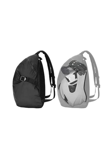 Motosiklet Ve Bisiklet Sırt Çanta Pvc Gövde Motor Touring Çantası 15 Lt Siyah