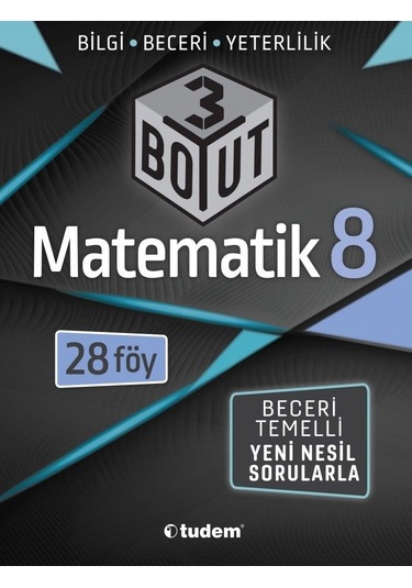8. Sınıf Matematik 3 Boyut Beceri Temelli Soru Bankası Tudem Yayın