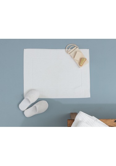 Madame Coco Stripe Armürlü Ayak Havlusu - Beyaz - 50X70 Cm Çok Renkli