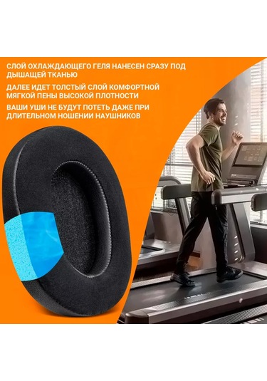 Claudio Sony Wh-1000xm5 Kulaklıklar İçin Soğutmalı Jel Kulak Yastıkları 187970178 Siyah