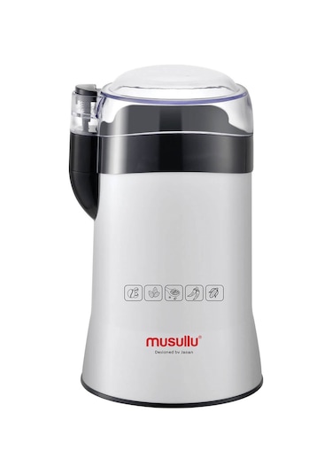 Yeni Musullu Msl1002 Beyaz Kahve ve Baharat Öğütücü