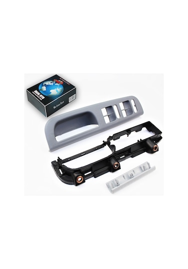 Vw Golf 4 Bora Gri Kapı Kolu Cam Düğme Çerçeve Kapak Seti